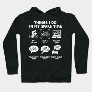 Things i do in my spare time funny mountain bike Hoodie